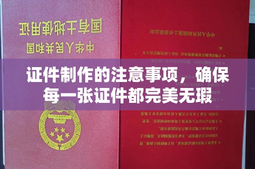麻江证件制作的注意事项，确保每一张证件都完美无瑕