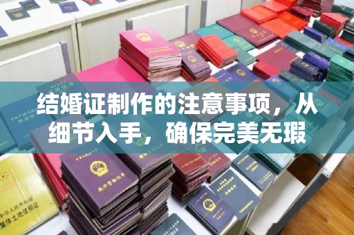 麻江结婚证制作的注意事项，从细节入手，确保完美无瑕