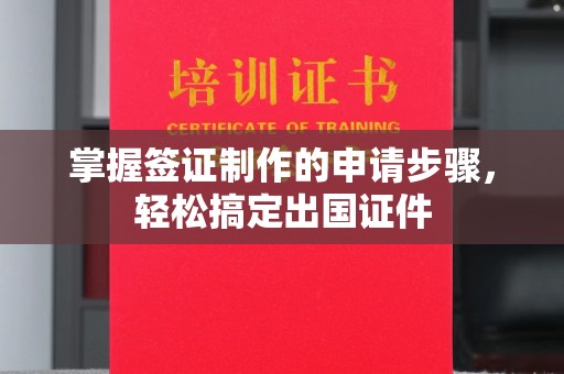 麻江掌握签证制作的申请步骤，轻松搞定出国证件