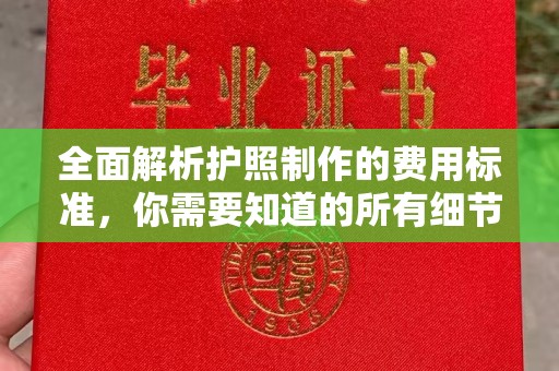 麻江全面解析护照制作的费用标准，你需要知道的所有细节