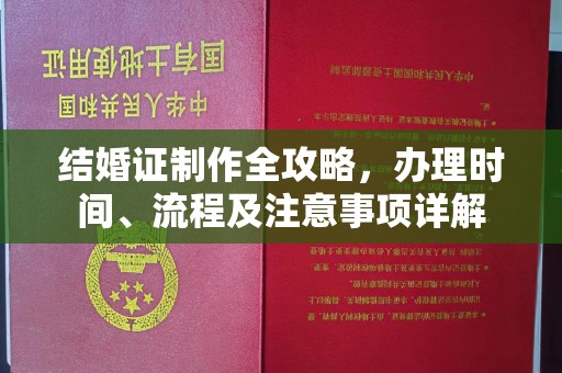 麻江结婚证制作全攻略，办理时间、流程及注意事项详解