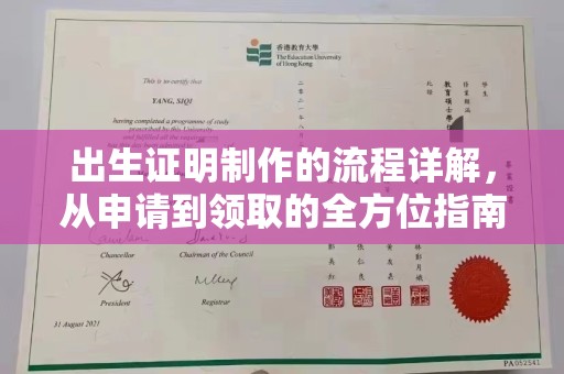 麻江出生证明制作的流程详解，从申请到领取的全方位指南